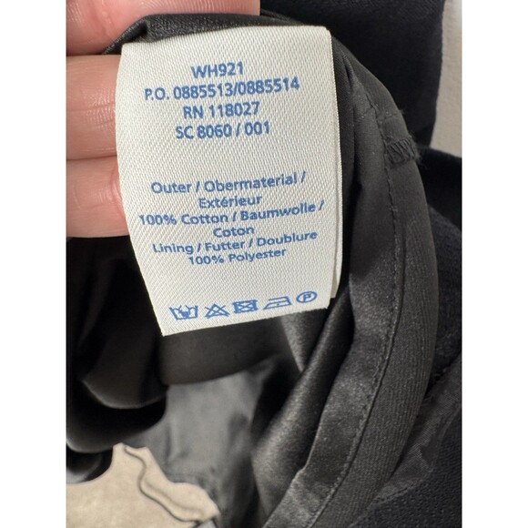 Boden A-line Dress Women's Casual  Black 100% Cotton Size 4 Long Tall - Picture 2 of 3